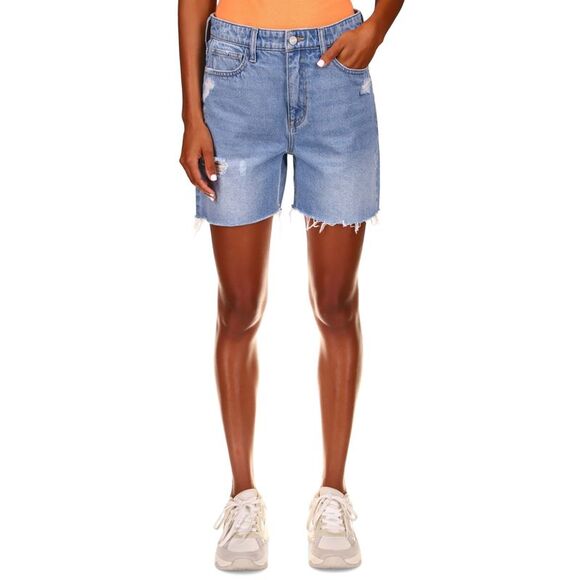 Sanctuary Destructed Cut-Hem Denim Shorts In Fade - 24 - Picture 1 of 3